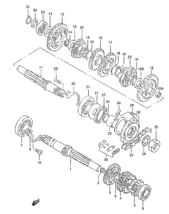 GZ125 Трансмиссия