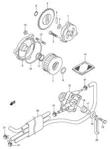VL125 Насос масляный  / насос топливный