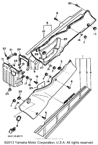 FZ600S Боковые обтекатели
