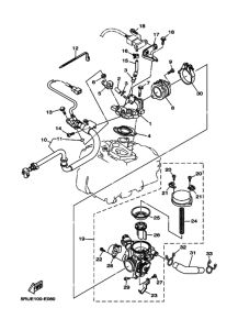 YP400 YP400V Впускная система
