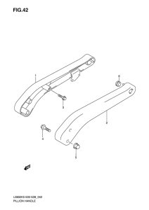 LS650 Pillion handle