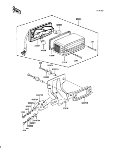 KZ440 Taillight unit ass`y