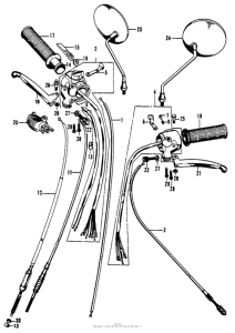 CB125S Switches + cable s-s1