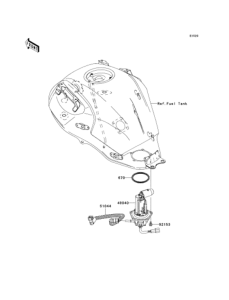 KLE650 Топливный насос