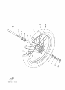  Переднее колесо