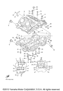 XVZ13TFSA Картер двигателя