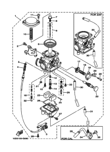 TW200E Carburetor assy