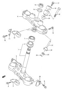 RMX250 Траверса нижняя