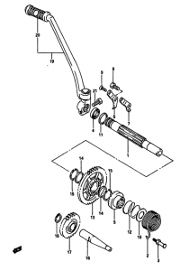 DR650 Ножной стартер