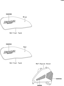 ZR550 Decal(zr550-b1 / b2)