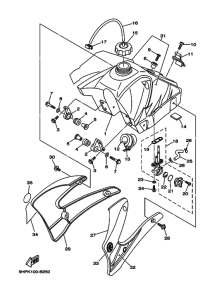 TTR125L Tank fuel
