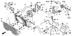 CB1300 (ABS) Радиатор