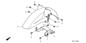 XL1000V Переднее крыло