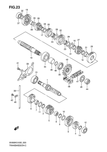 SV650 Трансмиссия