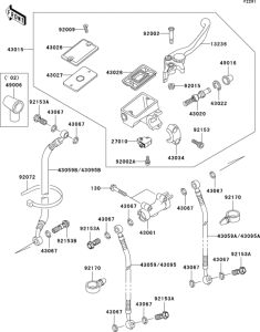 ZX600 Front master cylinder(1 / 2)(e10-e12)