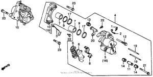 GL650I Передний суппорт