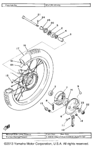 MX100G Переднее колесо