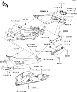 EX650 Seat cover(c9f)