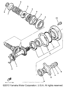 XJ750MK Промежуточный ведущий вал