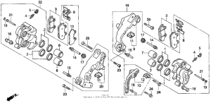 GL1500I Передний суппорт