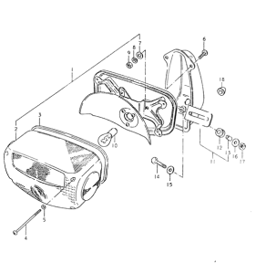 GS550 Задний комбинированный сигнал
