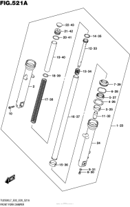 TU250 Передняя вилка