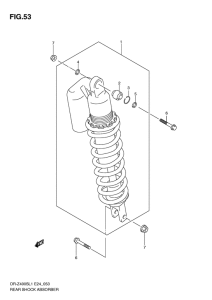 DR-Z400 Задние амортизаторы