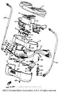 XJ550RK Приборы