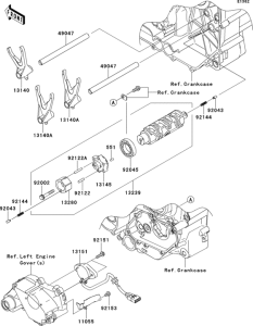  Валы и вилки переключения передач