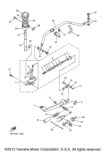 YZF-R6 Задний торм цилиндр