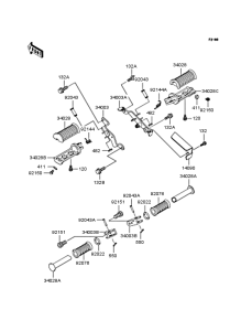 BN125 Подножки