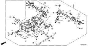VTR250 Дроссель