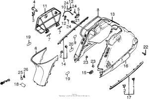 NH80 Center cover + body cover