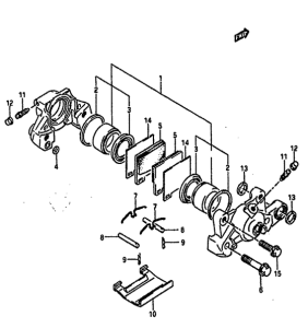 GSX-R1100 Задний суппорт