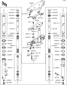VN800 Передняя вилка