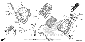 CB300F Воздушный фильтр