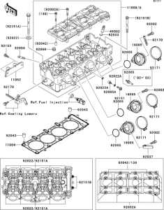 ZX1200 Головка цилиндров