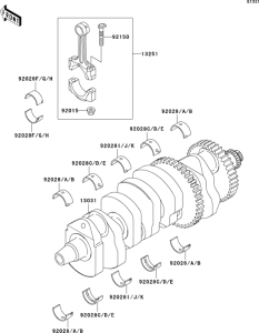 ZX1200 Коленвал