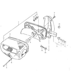 GS550 Задний комбинированный сигнал