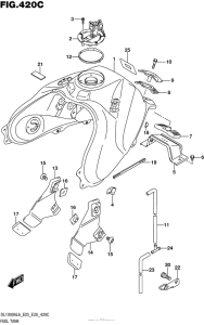 DL1000 (ABS) Fuel Tank (Dl1000Al6 E33)