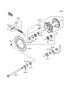  Заднее колесо и цепь
