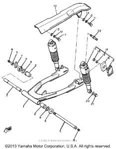XS400SG Задний рычаг подвески