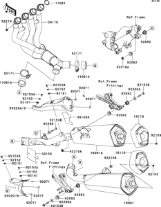 ZX1400 Глушитель
