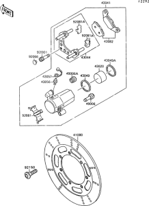 VN1500 Передний тормоз