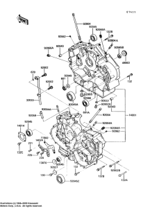 VN750 Картер двигателя