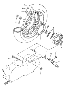 CY50R Переднее колесо