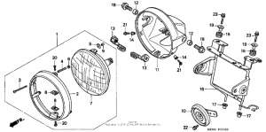 CB250 Headlight ('00)