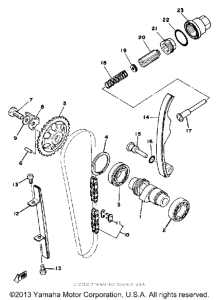 XT500E Camshaft - chain