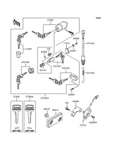 BN125 Замок зажигания