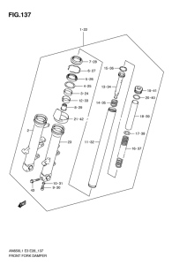 AN650 (ABS) Демпфер передней вилки